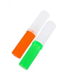 Пенал-тубус ЦВЕТА ФЛУОРЕСЦЕНТНЫЕ АССОРТИ "Стандарт плюс"прозрачный+цвет.непрозрач (ПН-0494),пластик ПН-0494