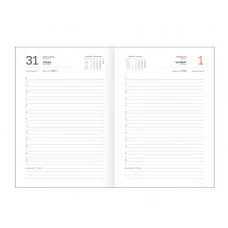 Ежедневник датированный 2026г., А5, 176л., твердый переплет, балакрон, BG "Ariane. Teal", бирюзовый 380040