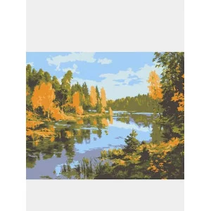Картина по номерам на холсте 50х40 "Осенний день" Знайленд КН50401722