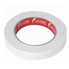 Клейкая двухсторонняя лента 19 мм х 5 м, НА ВСПЕНЕННОЙ ОСНОВЕ 1 мм, прочная, ОСТРОВ СОКРОВИЩ, 606420