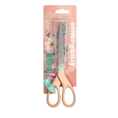 Ножницы ErichKrause Unity Pastel Bloom, 18 см, ассорти  60846