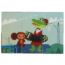 Союзмультфильм. Чебурашка. Набор из 6-и кубиков пленка. 120х80х40 мм. Умные игры. 354692