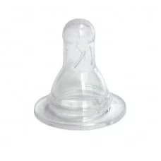 Соска силиконовая круглая с ребрами жесткости, ХL (густые каши) 4132123