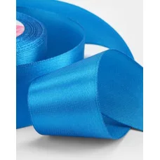 Лента атласная №152 40мм*25±1ярд(23м±1м) ярко-голубой 10288859