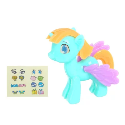 Конструктор "Сказочная лошадка", 5 деталей+ наклейки, цвета МИКС 1533707