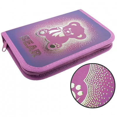 ПКК 07-12 Мишка с бантом -пенал л/т 1-отдел. большой 190*130, откидная планка