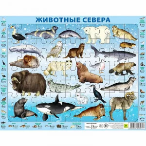 Пазл 63 Животные Севера Пл06п(10) 933-550