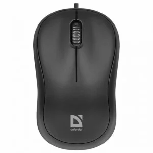 Мышь проводная Defender Patch MS-759, USB, черный, 2btn+Roll 290595