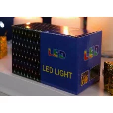 Гирлянда Сетка 1,5х1,5м прозр. нить 120 белых ламп 8 реж. Для исп. в доме НУ-3654