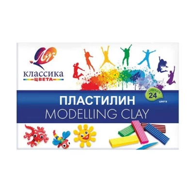 Пластилин ЛУЧ КЛАССИКА 24 цв. 173014