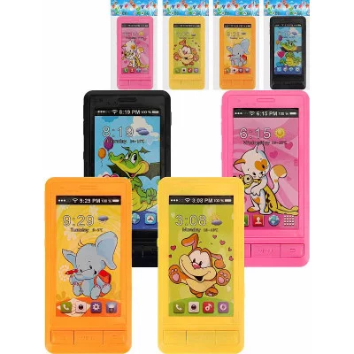 Муз.телефончик"Смартфон"с животными2,цв микс 12.5*6.4*1.3см,звук,бат.1.5V AAA не в ком. Y23336023