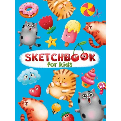 СКЕТЧБУК А5. ВКУСНЯШКИ И КОТЫ (выб.лак) 461-0-144-87375-8