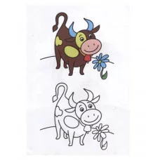 ПОСМОТРИ И РАСКРАСЬ А4. ДОМАШНИЕ ЖИВОТНЫЕ 978-5-378-34619-6