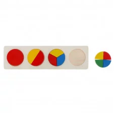 Головоломка "Логические дроби" круги, 10 элементов 452124