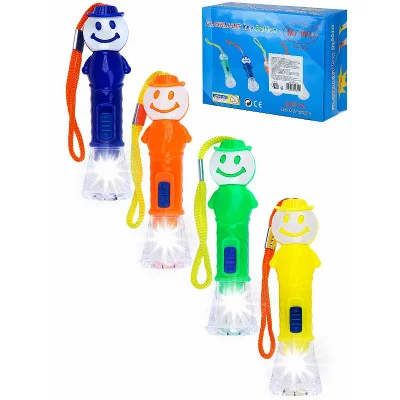 Фонарик из пластика ,7.5см,цвет-микс ФН-2418