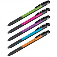 Ручка шариковая Berlingo "Color Zone stick" 0,7мм, синяя, прорезиненный корпус ассорти BERLINGO_ 285411