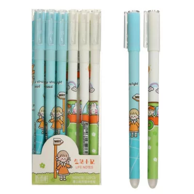 Ручка гелевая СТИРАЕМЫЕ ЧЕРНИЛА, стержень синий 0,5мм, корпус с рисунком МИКС 7030012