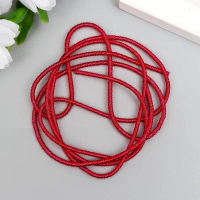 Канитель мягкая, фигурная, 2 мм, матовый, рубиново-красный 5 гр 5312046