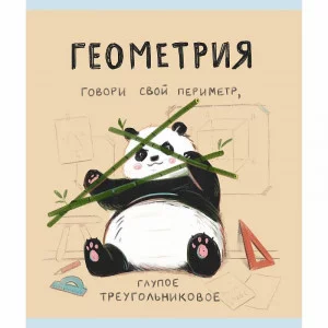 Тетрадь А5 48л "Панда. Геометрия" КанцЭксмо ТТКЛ489005