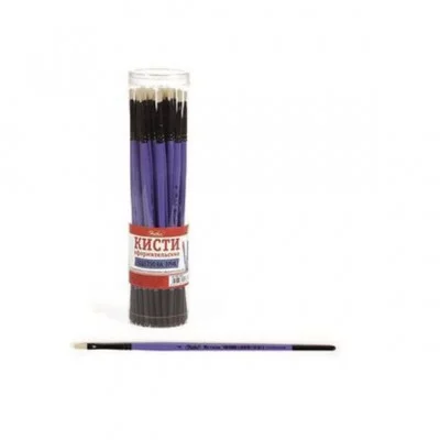 Кисть Hatber Щетина Плоская №4 в пласт.тубе