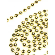 Бусы на ёлку Волшебный праздник d 1,4 см длина 1,8 м золотистые НУ-4229