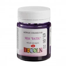 Краска по шелку "Батик" акрил 50мл банка ЗХК "Декола" Фиолетовая 4428607 3245615