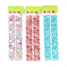 Наклейки-стразы Alingar, акриловые, пакет с европодвесом, "Узоры" AL6645