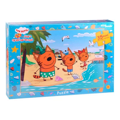 Пазлы 35 MAXI "Три кота (new 1)" (АО "СТС") 91277