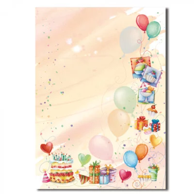 Дизайн бумага а4 день рождения