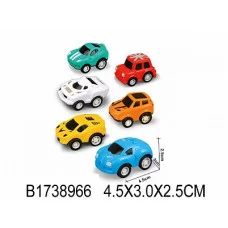 Машинка инерционная (4,5 см) "Яркие машинки" виды микс (арт. 1738966)