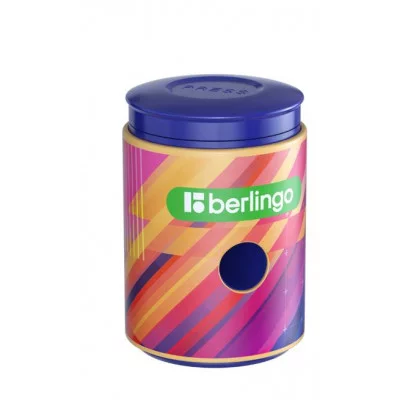 Точилка пластиковая Berlingo "Glitch", с контейнером, 1 отверстие 352563