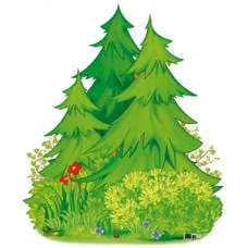 Ф-10993 Плакат вырубной А3. Елки (с уф-лаком) / Сфера