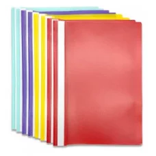 Скоросшиватель пластик А4 INTELLIGENT DH-52 "Ассорти" с прозрачным верхом 331890