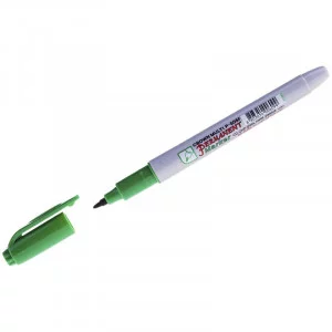 Маркер перманентный Crown "Multi Marker Super Slim" зеленый, пулевидный, 1мм 207901