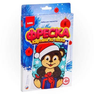 Фреска.Картина из песка "Весёлый медвежонок" Пз/Ф-007