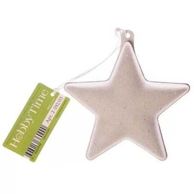 Заготовка для декор папье-маше "Звезда" 100*107*42мм с подвесом е/п HOBBY&TIME 2-592/03 692906