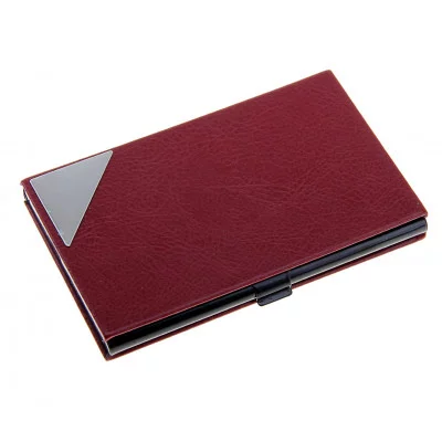 Визитница, цвет-коньяк, с металлическим уголком 275092