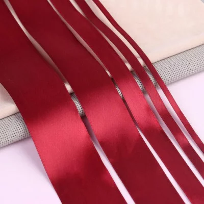 Лента атласная 1 см*25±1ярд №156 бордовый АУ 5091292