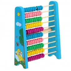 Счеты 100 бусин цветные 495086