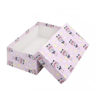 Коробка прямоугольная подарочная Аниме и панда 28,5 х 18,5 х 12 см РазборПП-4532