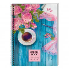 Скетчбук А5 100л "SKETСHBOOK. Весеннее утро" КанцЭксмо ТС51004825