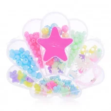 Набор бусин "Bijou DIY" ракушка 13,5*14см, 200 бусин, в пакете с хедером (10013160/260422/3221917, Китай ) Т21473