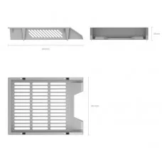 Лоток для бумаг пластиковый ErichKrause Classic, серый 13392