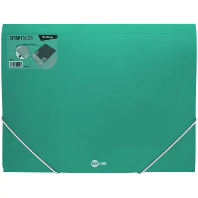 Папка на резинке Berlingo "Skyline", зеленая 305768