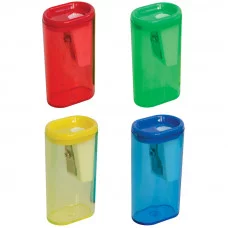 Точилка пластиковая ArtSpace, 1 отверстие, контейнер, ассорти Спейс 180183