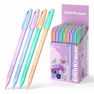 Ручка шариковая ErichKrause U-108 Stick Pastel Bloom 1.0, Ultra Glide Technology, цвет чернил синий 61020