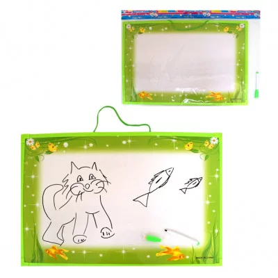 Доска детская 35х50см, маркерная с английским алфавитом + маркер 8550124885