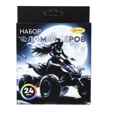 Набор фломастеров ТМ "Лимпопо" 24 цвета. «Лунный драйв», арт. LPR1056 /201942894 Фло76
