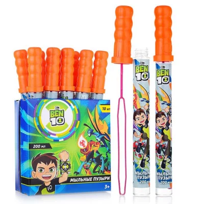 Мыльные пузыри "Ben10" колба в термоплёнке 200 мл. Т22271