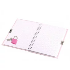 Подарочный блокнот 11,0 см * 15,0 см , гребень, Alingar, мат. ламинация,замочек, 45 л., клетка, "Стильные туфельки" AL11804